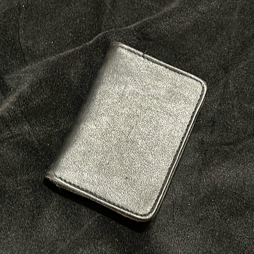 Faux Leather Card Holder